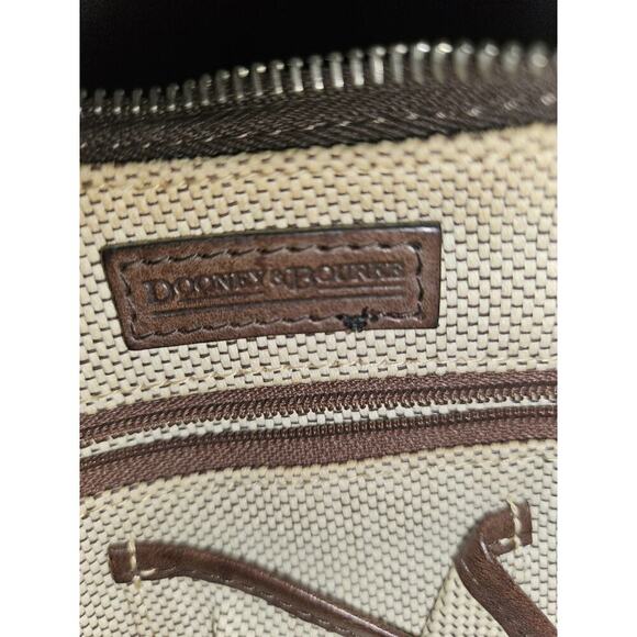 Dooney & Bourke Signature Diamond Jacquard Small Handbag Brown 11x8x5 - Picture 16 of 16